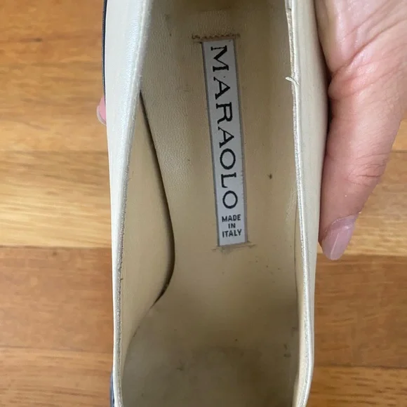 Marolo B&W kitten heels Vintage - Picture 4 of 5